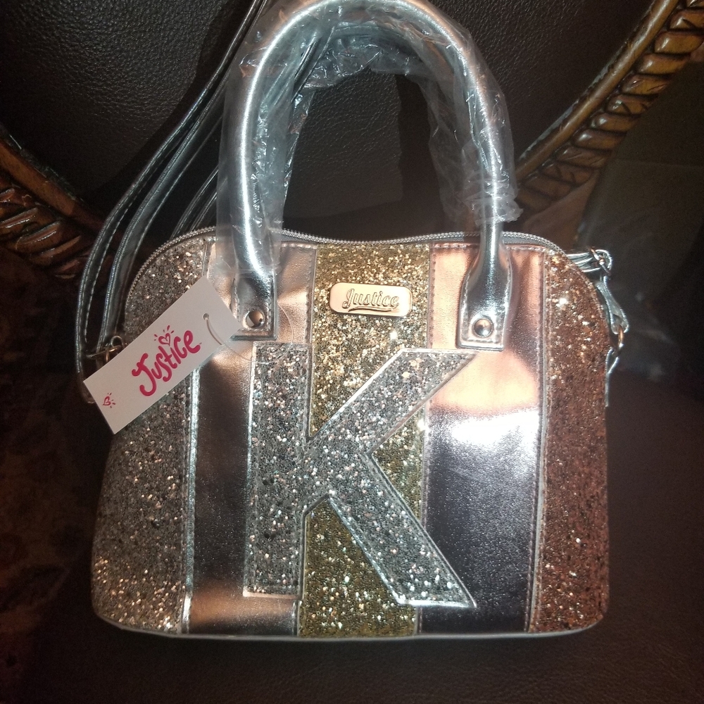 Justice Crossbody bag Initial Letter K